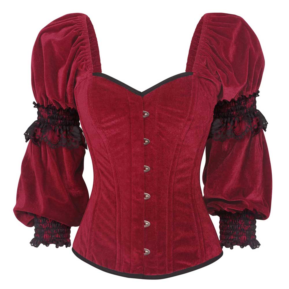 Attitude Corsets - Tibanna Overbust korset - Rood